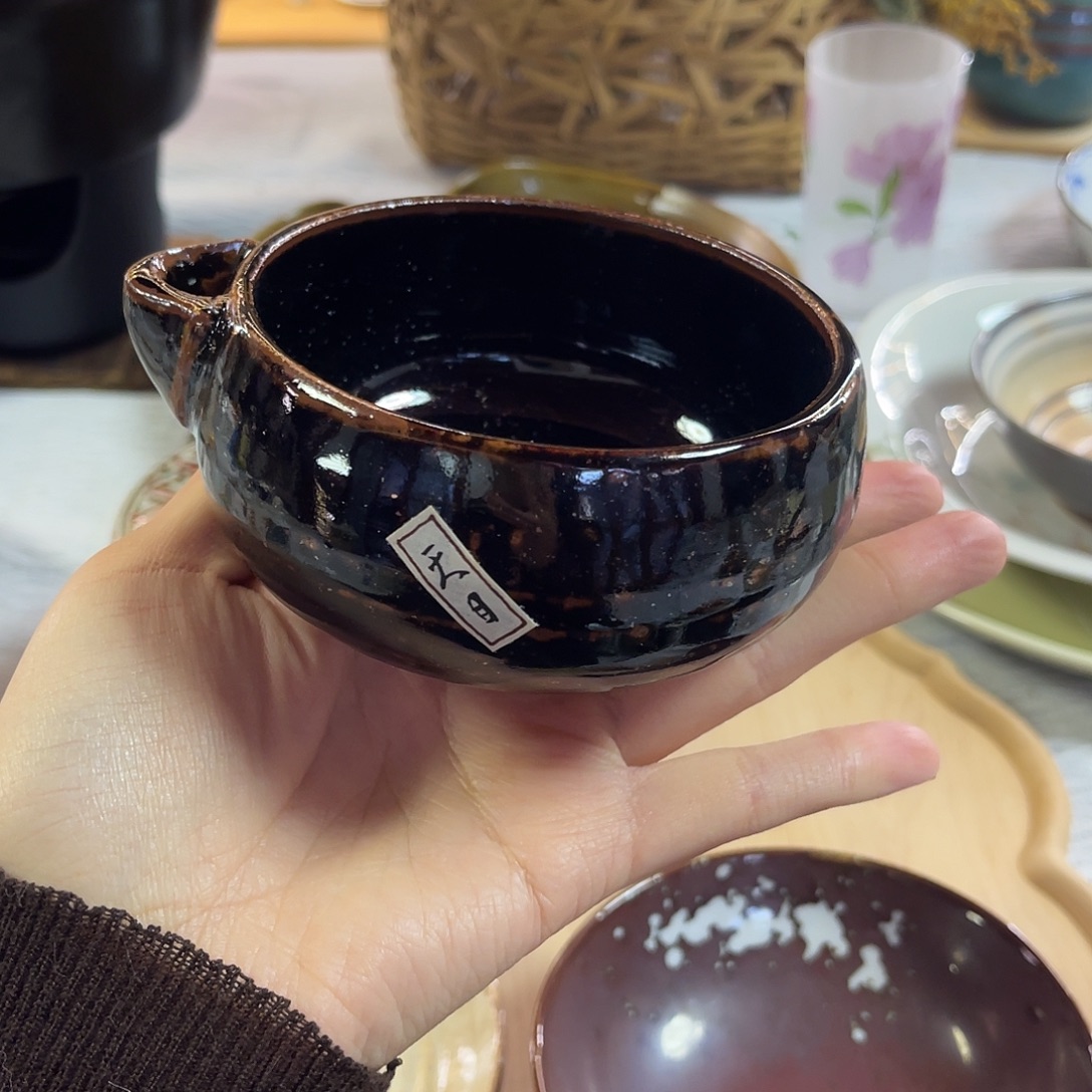 瓷片天目釉小导流钵啊21