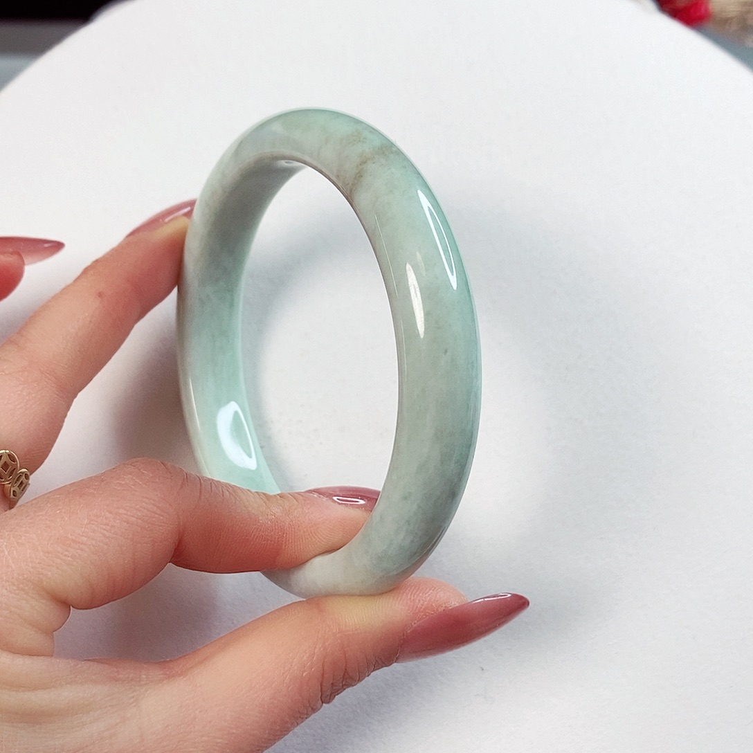 蓝田玉（蛇纹石化大理石玉）手镯未镶嵌