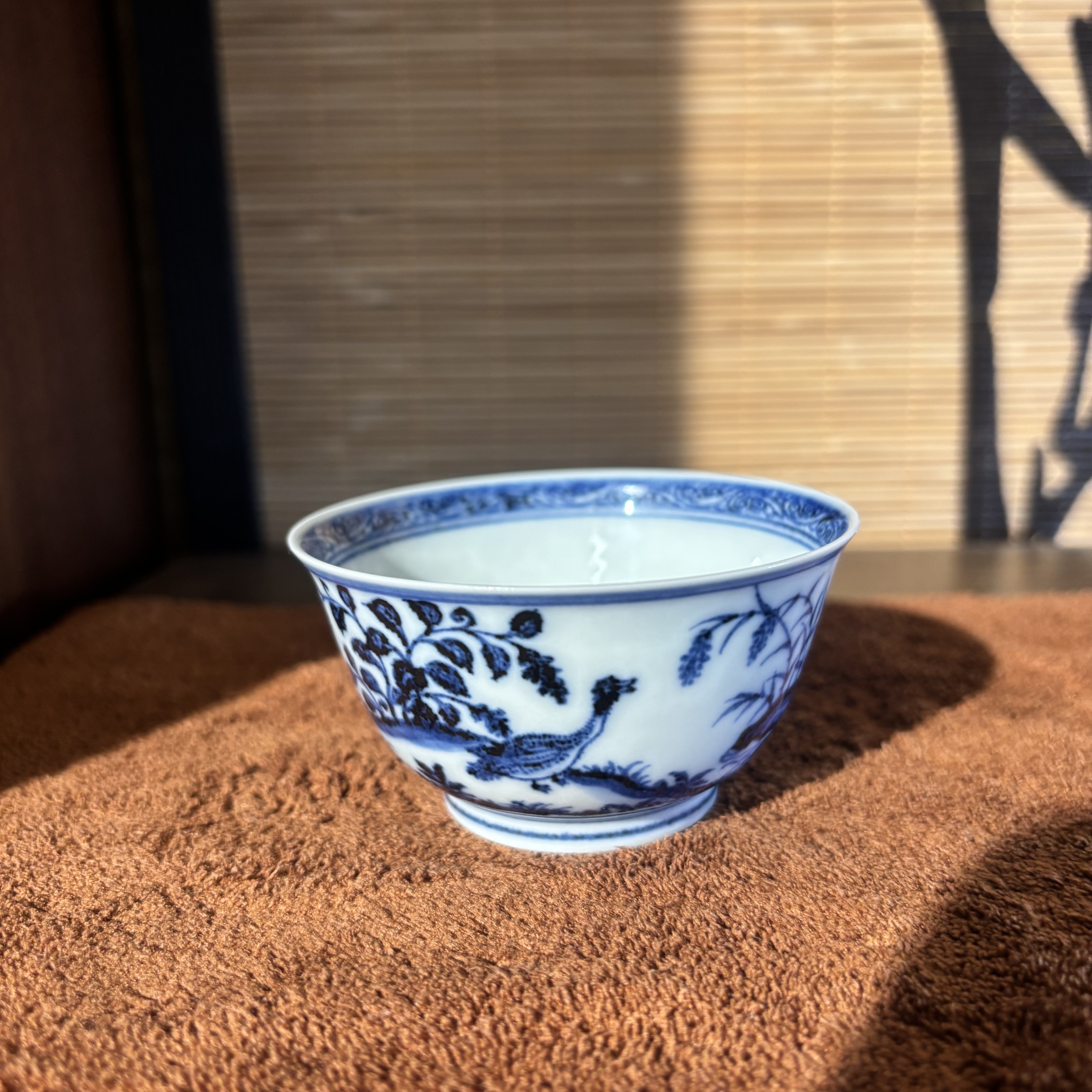 【瓷见如故】海韵堂飞鸣素食图杯