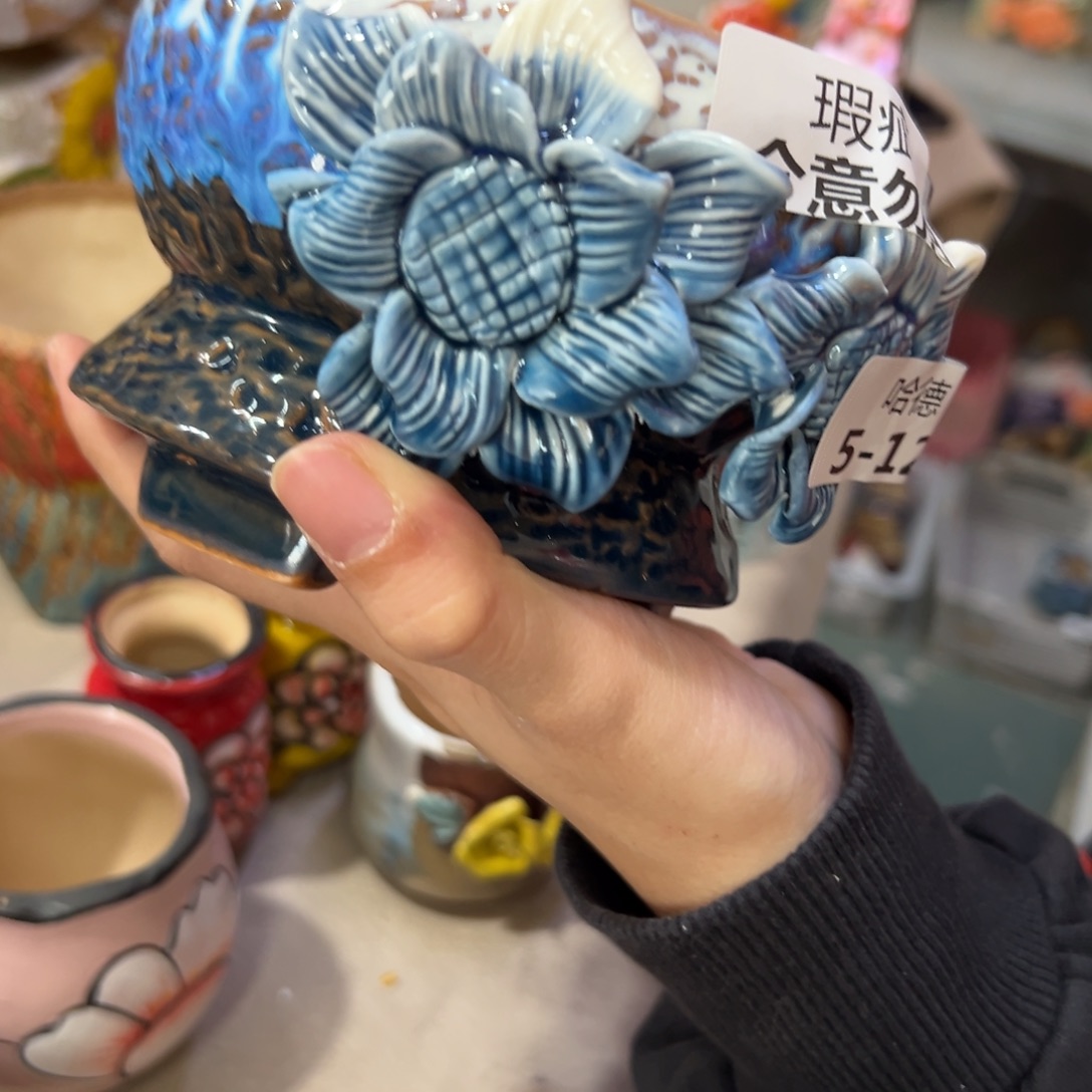 满20米飞秒退拉黑多肉花盆瑕疵5126
