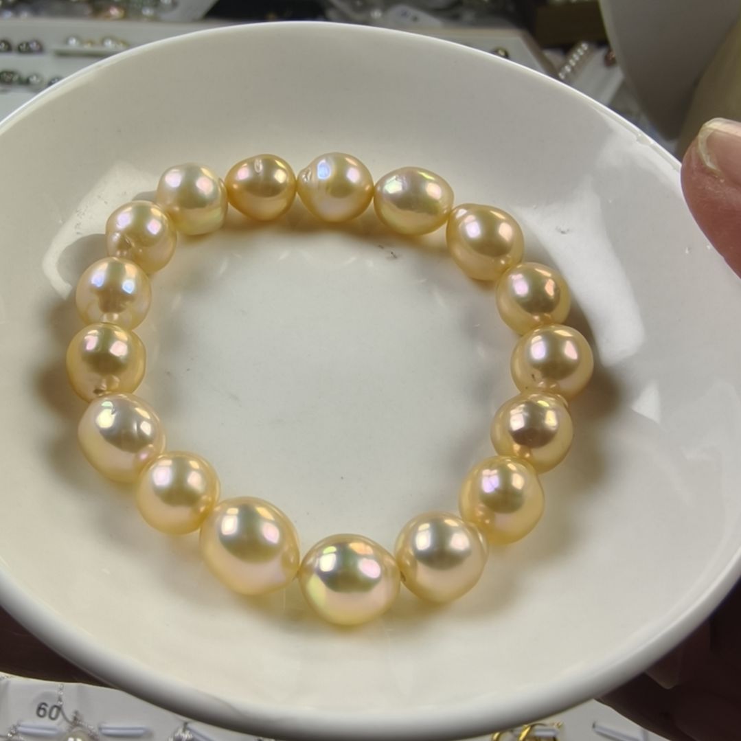 手绳淡水珍珠银S925镶嵌