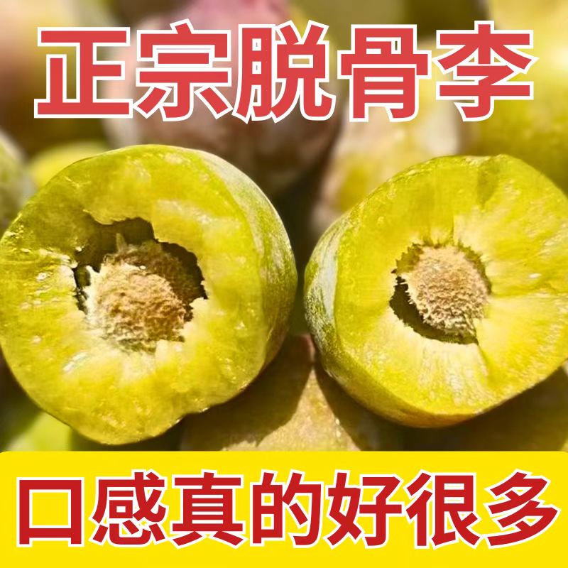 四川新鲜应季脱骨半边红茵红李脆甜多汁爽口肉厚