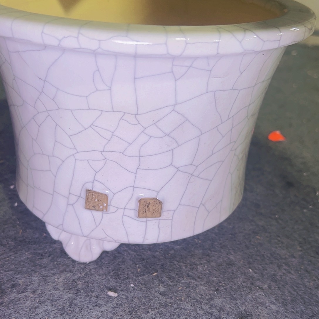 红陶正宗岭南石湾盆放漏