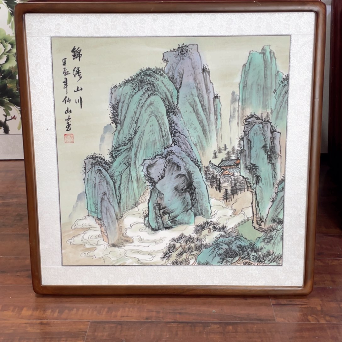 国画带框尺寸63*63厘米