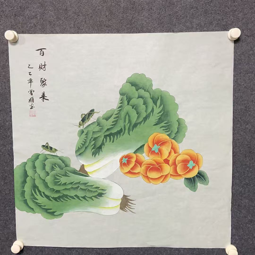 四尺斗方68*68精品工笔画
