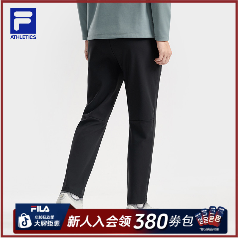 FILA斐乐男士【质感经编长裤】秋冬季新款休闲户外运动裤A11M541607