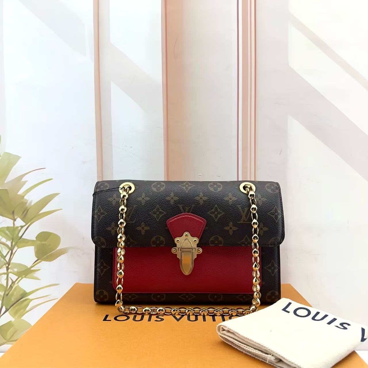 95新 LouisVuitton/路易威登 nl维多利亚单肩包/非真假不退补不换