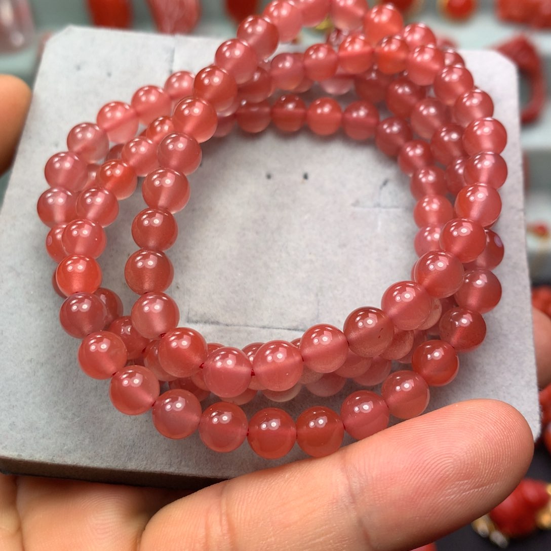 南红玛瑙珠子未镶嵌