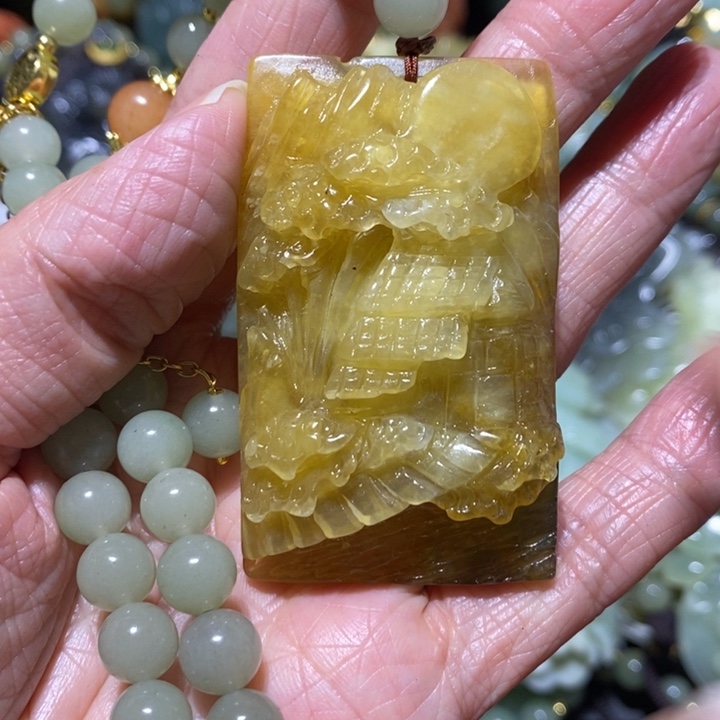 岫玉岫玉吊坠未镶嵌