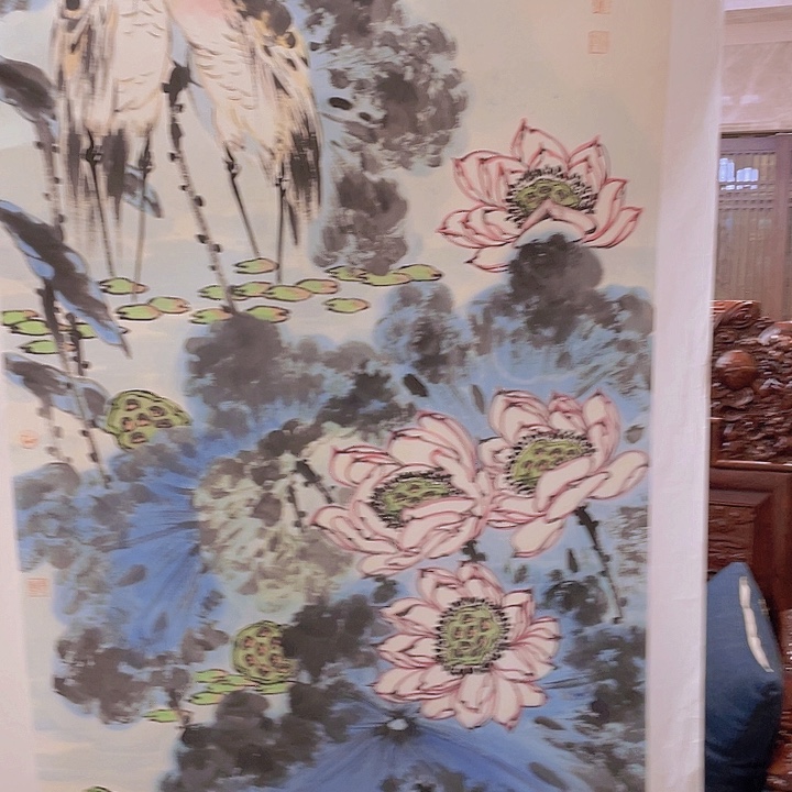 国画宋庄的一个小镇上