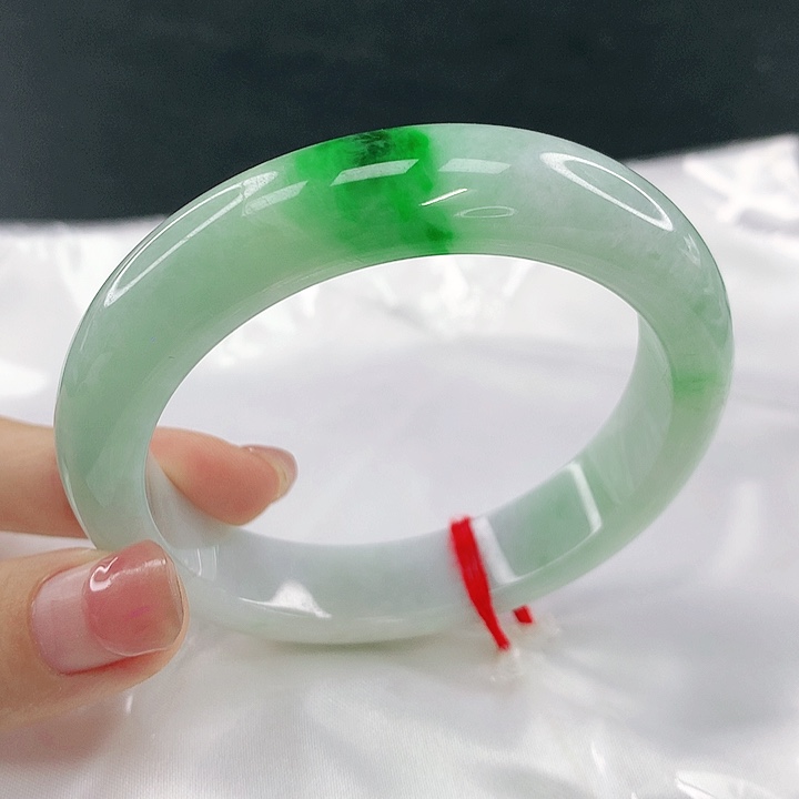 翡翠未镶嵌手镯圈56，18042