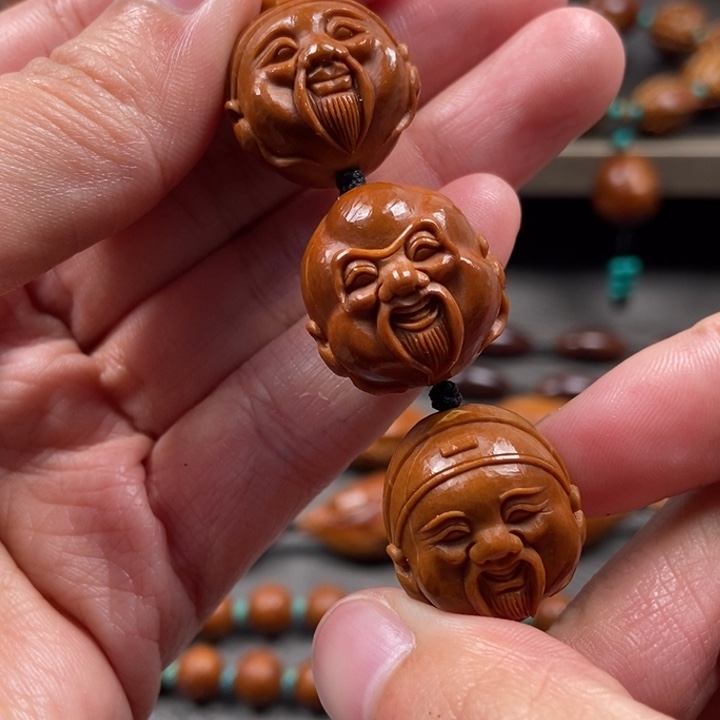 橄榄核手串/手链福禄寿一组