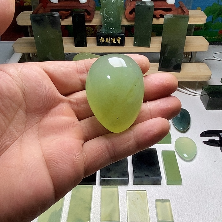 未镶嵌岫玉手把件岫玉