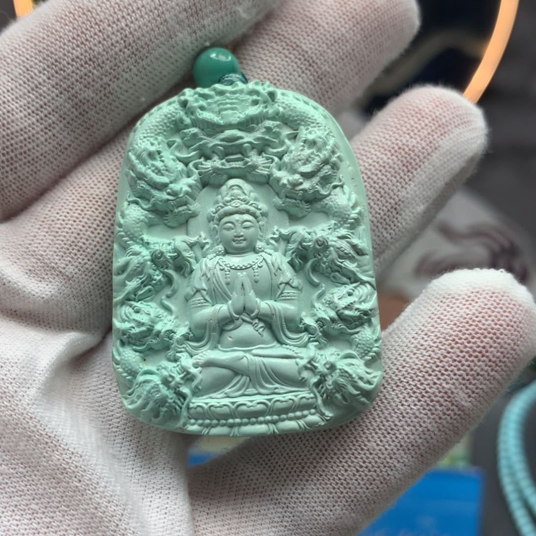 绿松石挂件未镶嵌