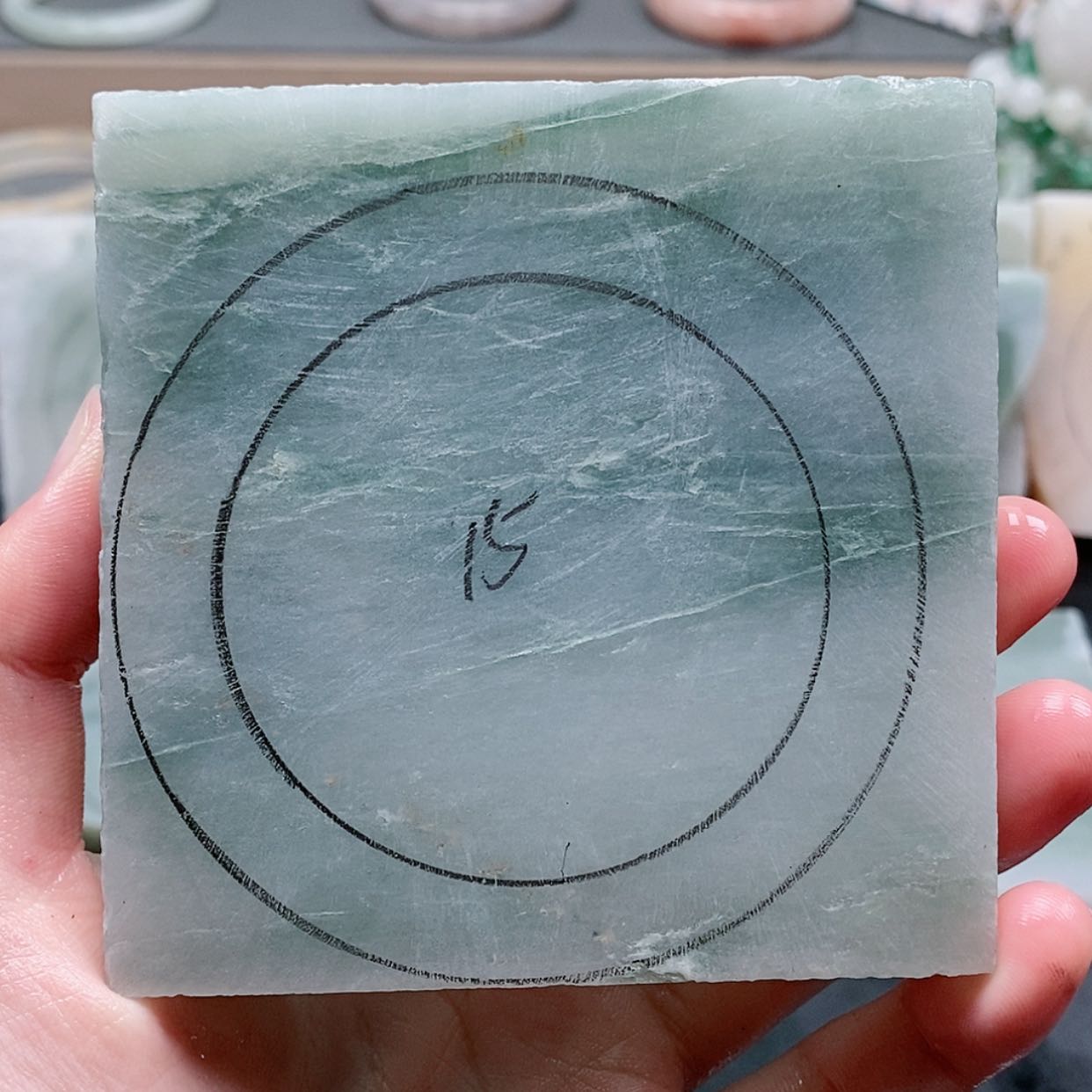 【闪购商品】石英质玉手镯未镶嵌阮***乖定制