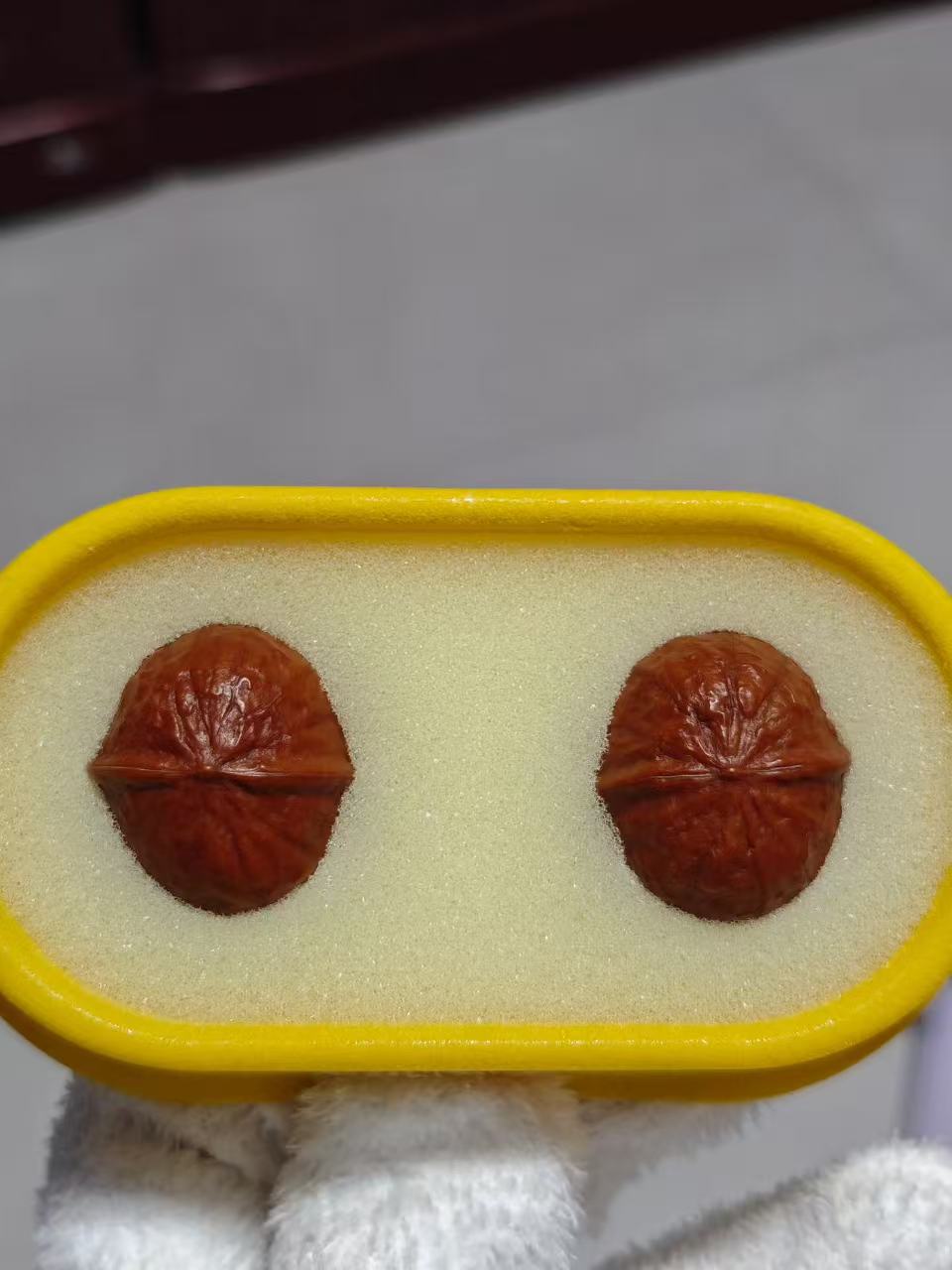 【钢蛋木鱼】圆润饱满适合手部锻炼的文玩手捻核桃水滴佛肚把件