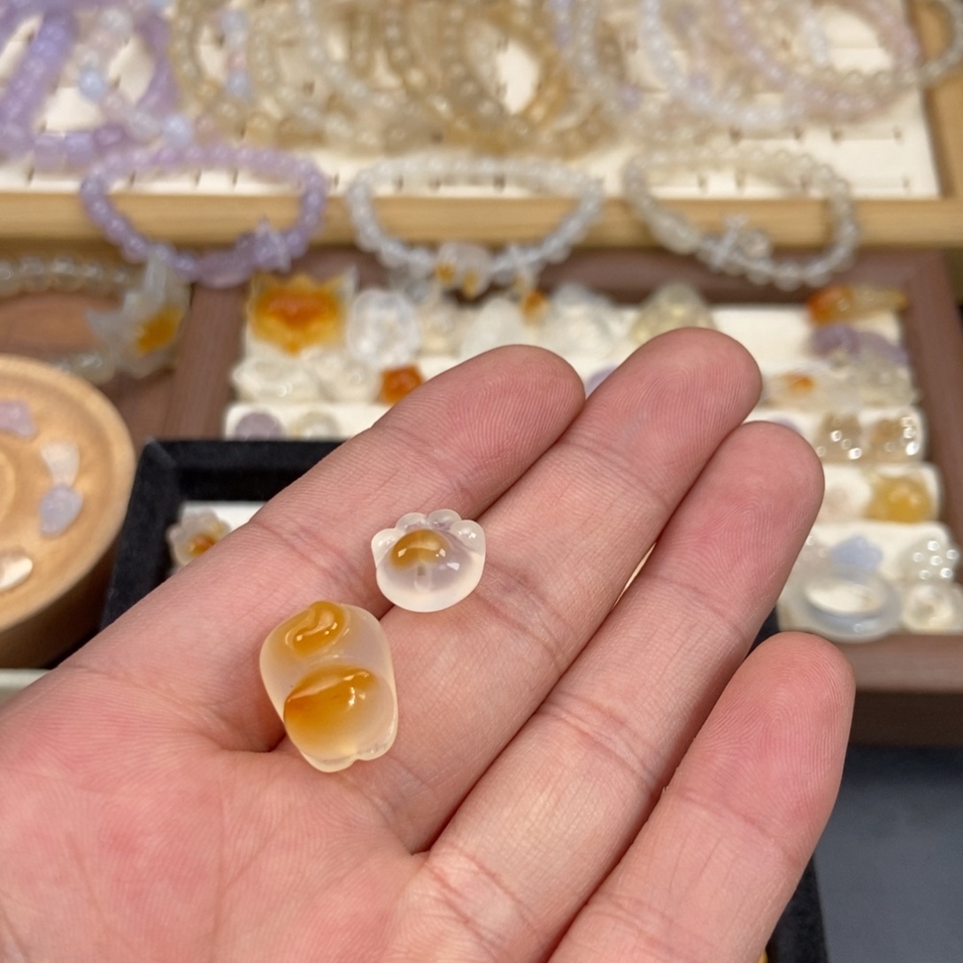 ****～玛瑙/玉髓未镶嵌手链椰子