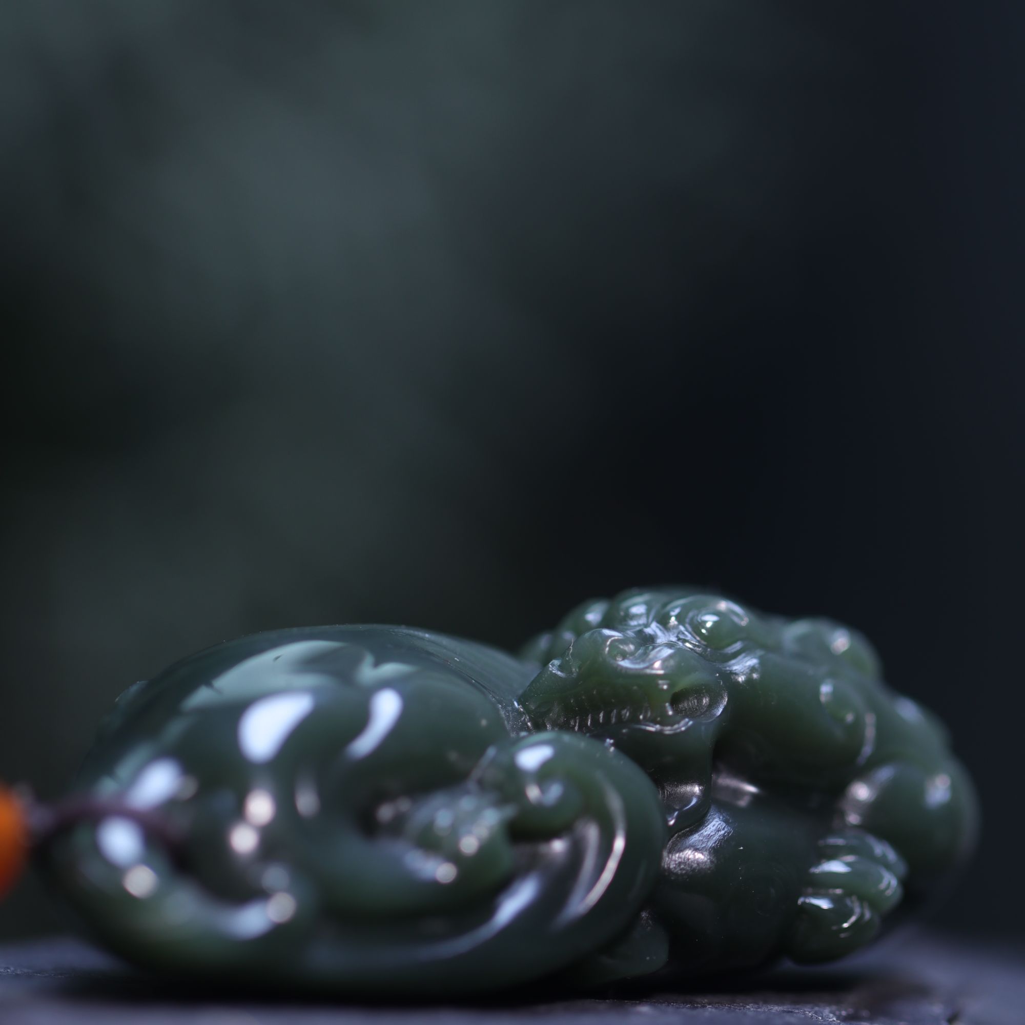 和田玉貔貅手把件