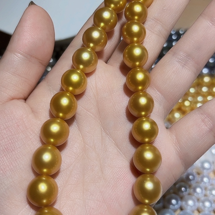 海水珍珠项链未镶嵌9.7-12.8