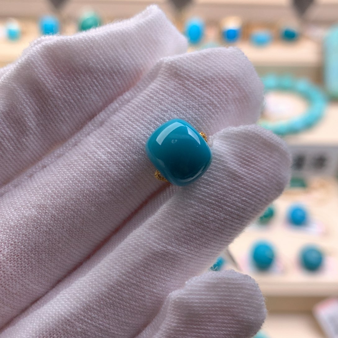 未镶嵌绿松石珠宝奇石9.7