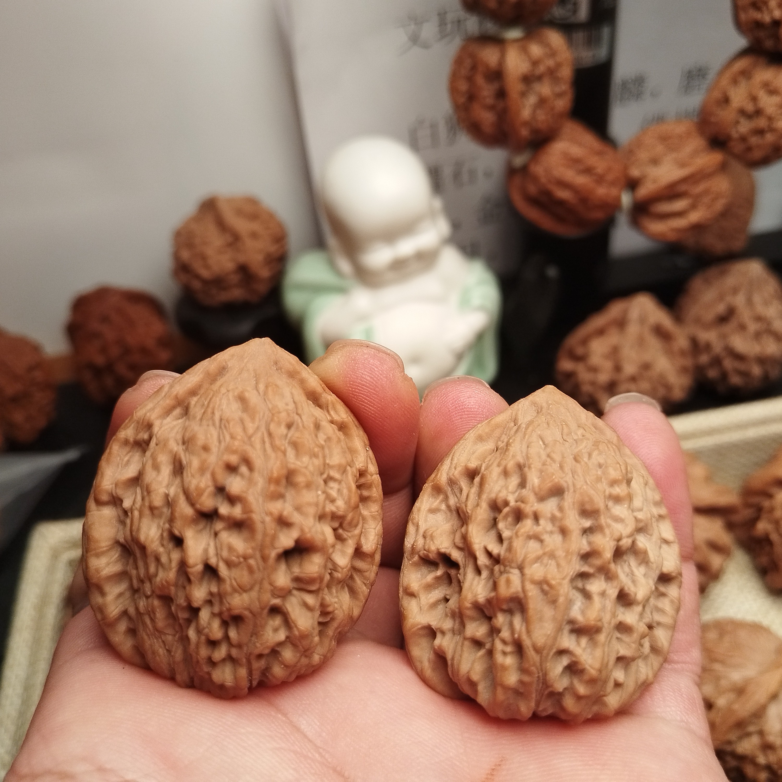 原树鸡心，文玩雕刻涿鹿南疆石核桃