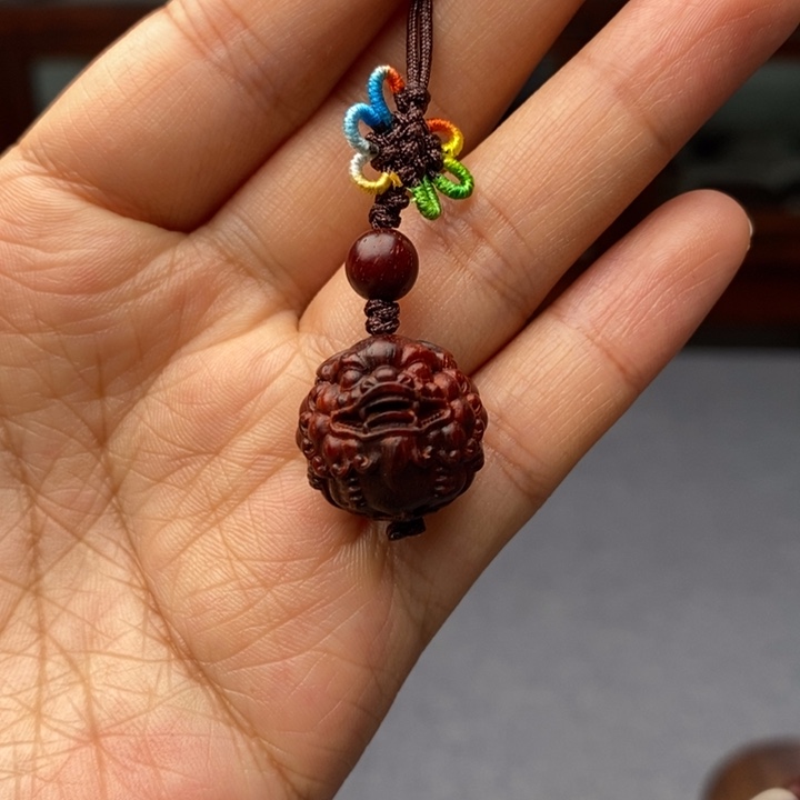小叶紫檀手串/手链?*长貔貅手机挂