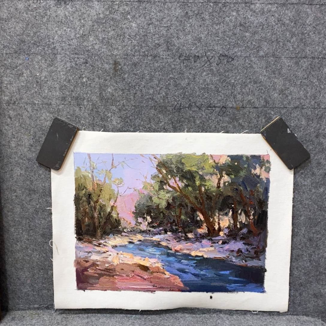 油画风景画芯40x 30 c m