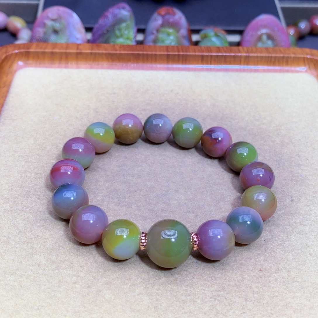 玛瑙未镶嵌手链盐源