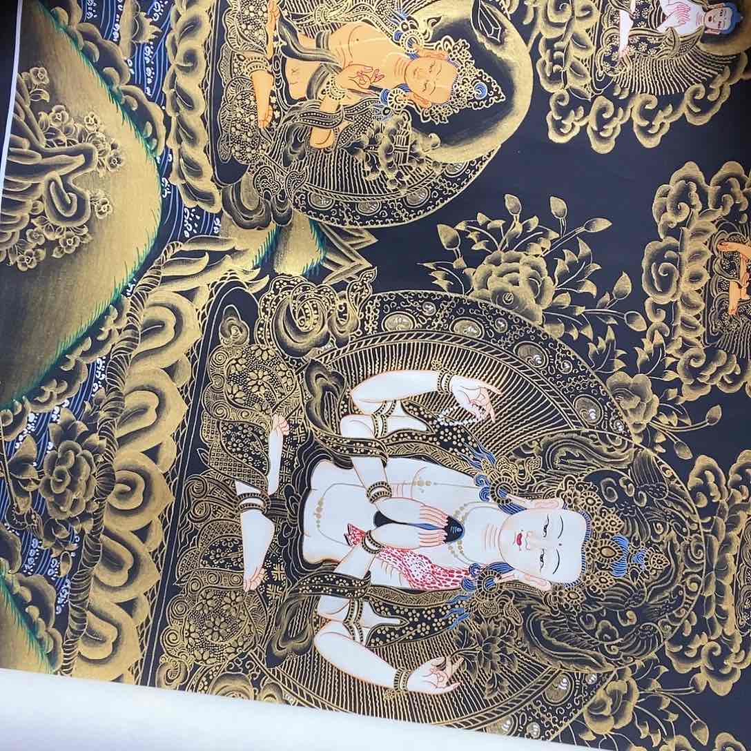 装裱画～**～尼泊尔手绘唐卡画芯