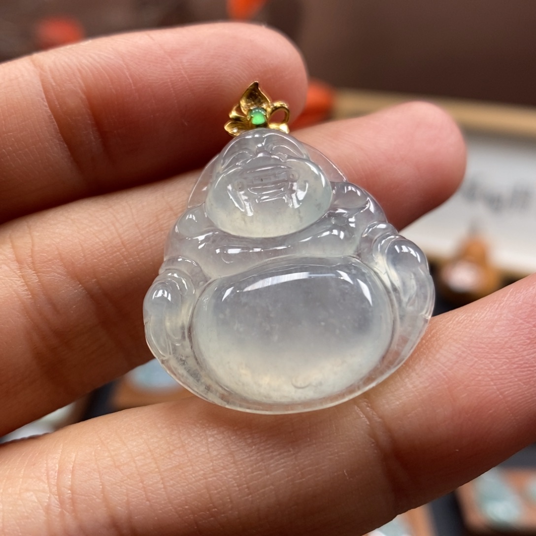 【闪购商品】颈饰18K金镶嵌翡翠50
