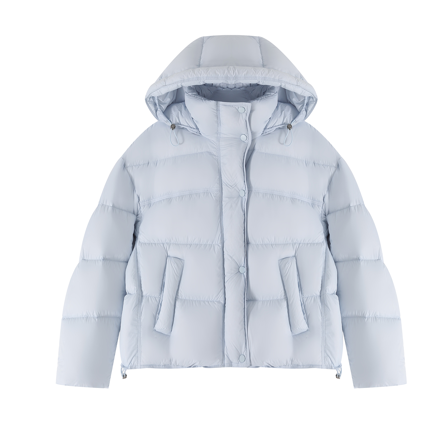 鹅绒服冬季女装加厚面包短款百搭羽绒服新款2025年连帽宽松外套女