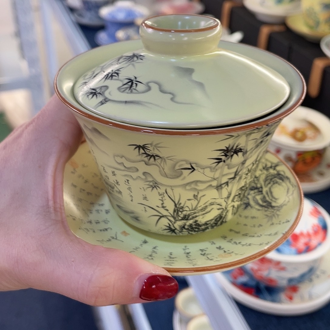 陶景德陶瓷盖碗茶具