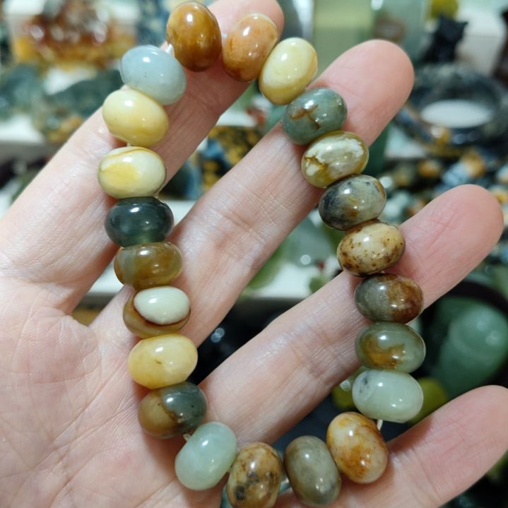 岫玉未镶嵌手串手串手串