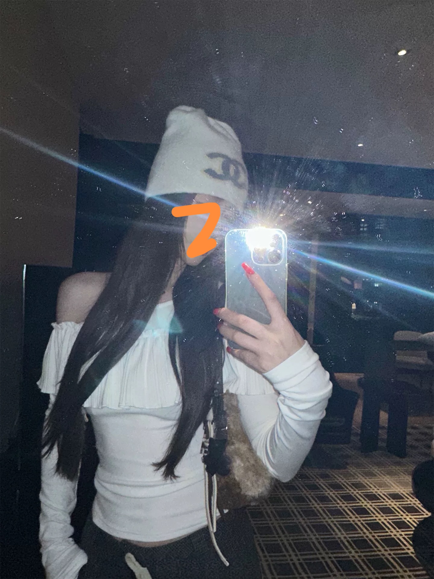 番茄园  荷边月光  荷叶边露肩褶皱上衣