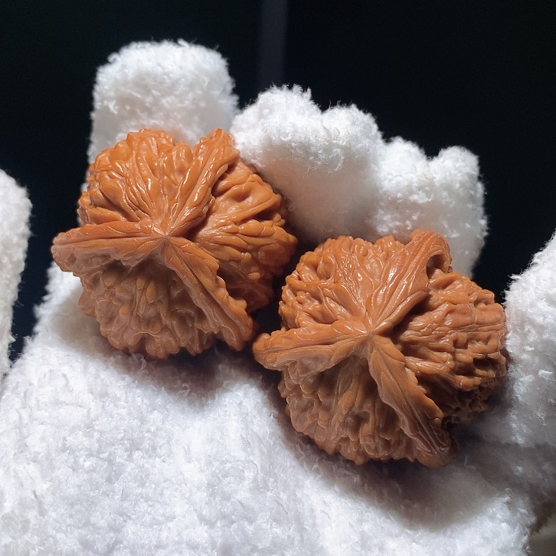 把件文玩核桃40白奔