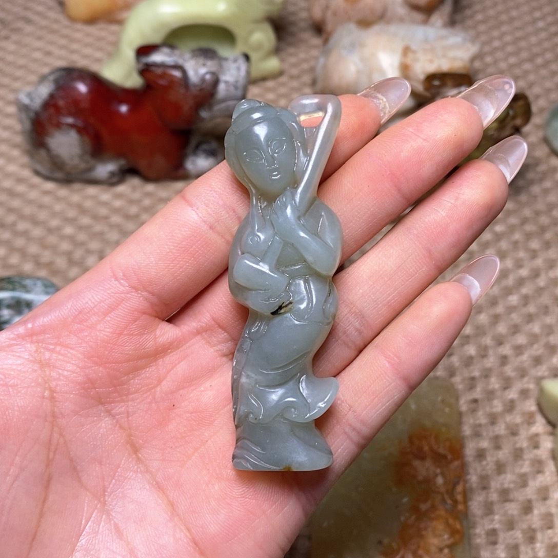 白玉菩提吊坠白玉菩提白玉菩提摆件