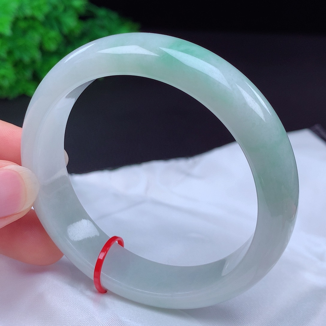 翡翠未镶嵌手镯58圈口431904