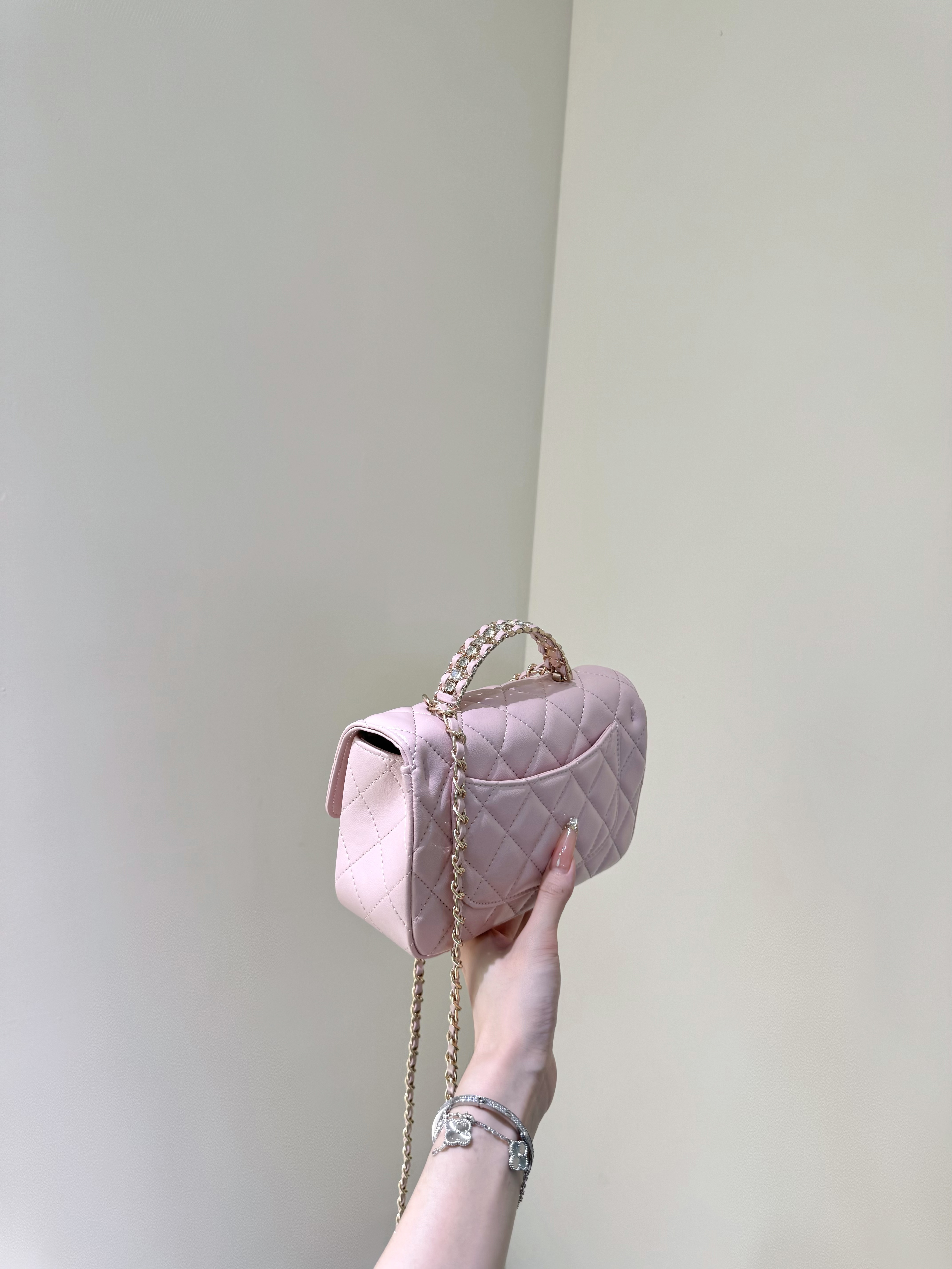 KEK【水钻CF】超闪腋下斜挎包（无公仔挂件）