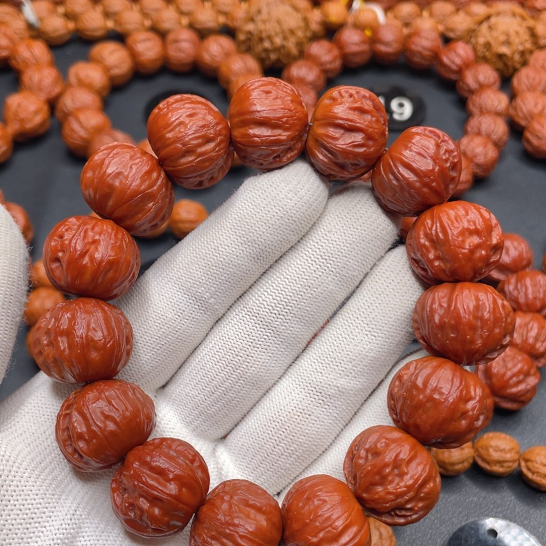 猴头核桃手串野生核桃南瓜桩磨盘秋子手串