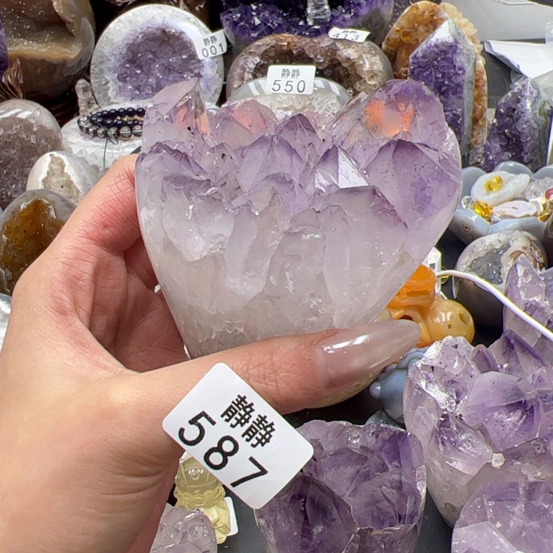 未镶嵌大型摆件（非配饰）紫晶人****587