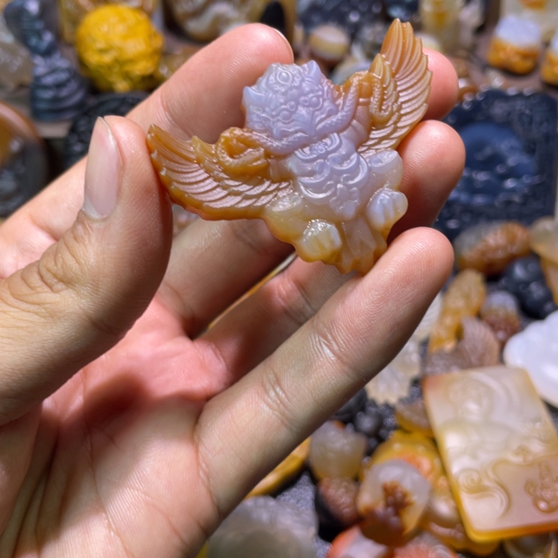 最***师玛瑙/玉髓未镶嵌颈饰