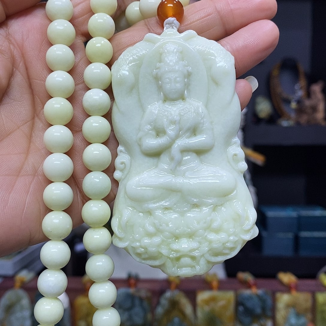 未镶嵌岫玉挂件吊坠