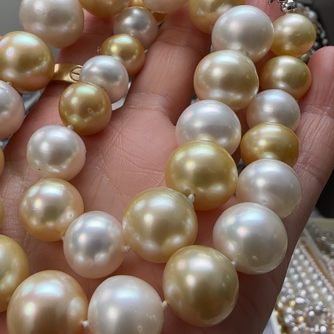 海水珍珠颈饰银S925镶嵌往**烟