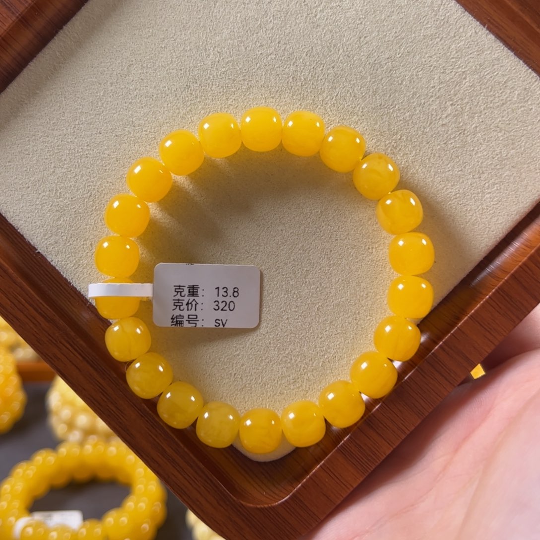 裸石蜜蜡未镶嵌10mm焦皮鸡油红满蜜满蜡老型sv