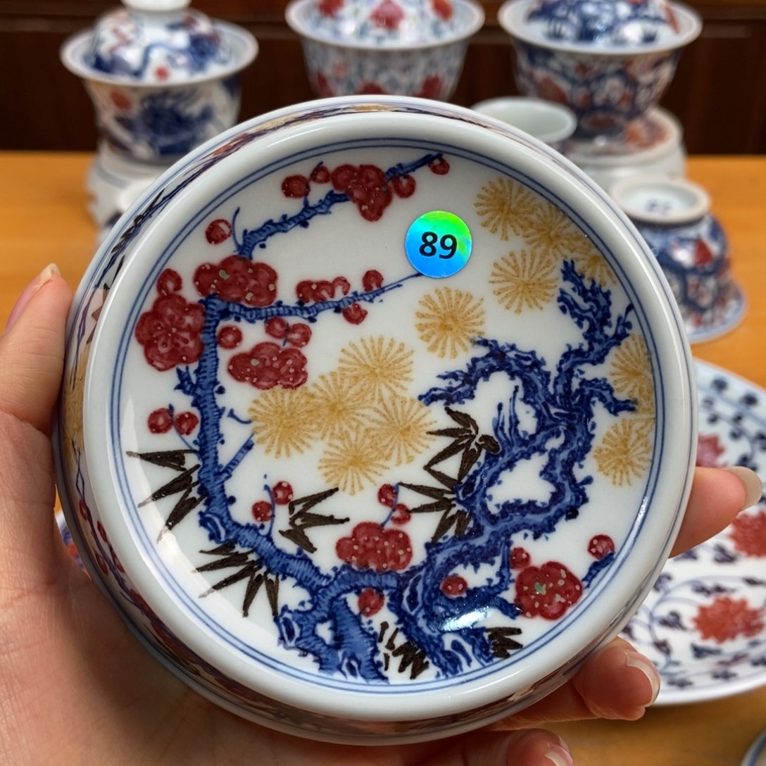 手绘现代茶具非古董