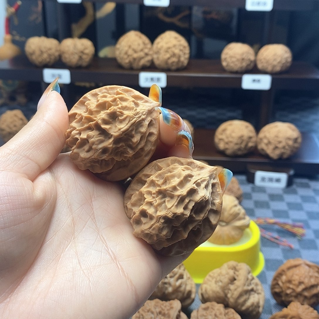 核桃手串/手链微修白茬龙鳞核桃卡40
