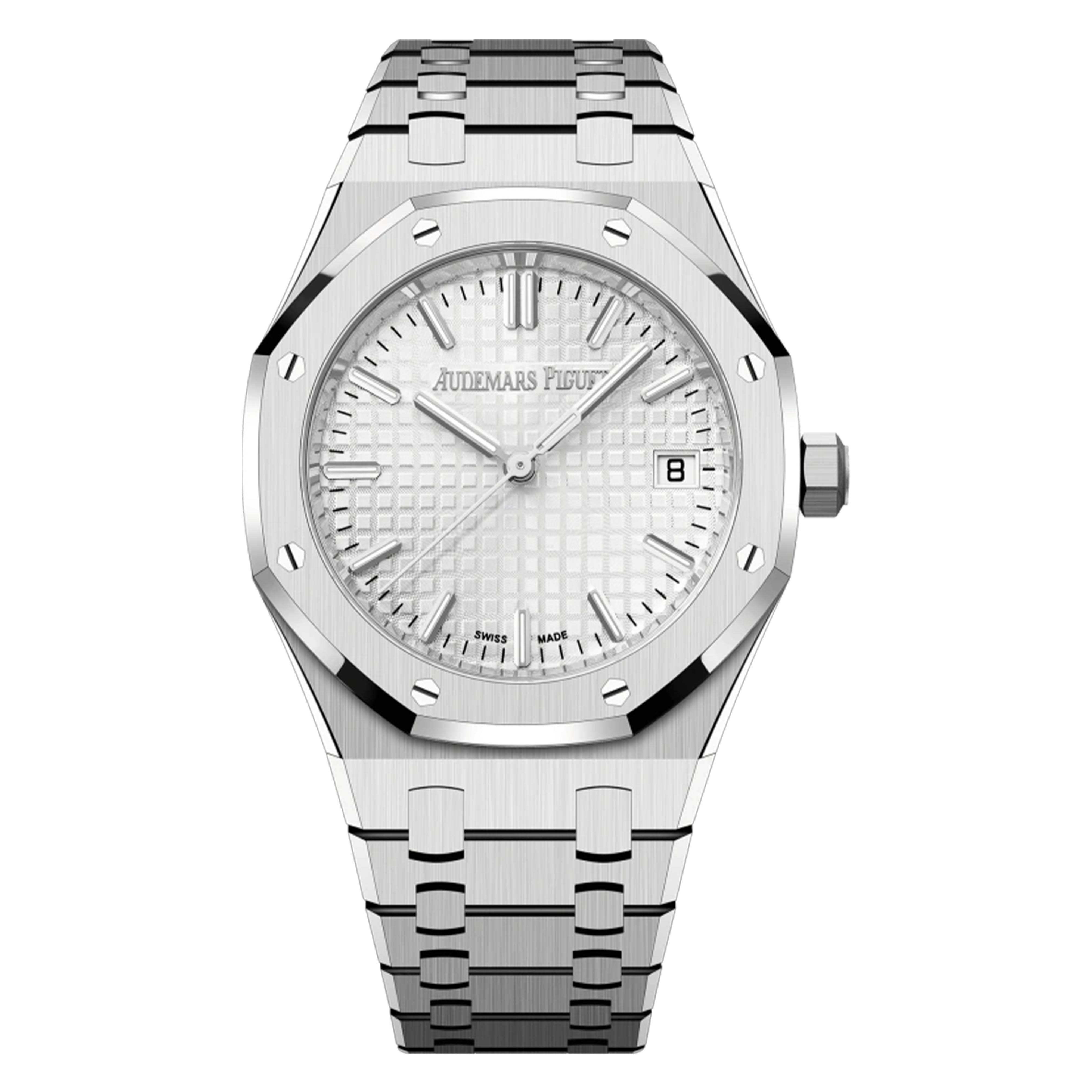 99新 Audemars Piguet/爱彼 /77450ST皇家橡树白盘/34mm