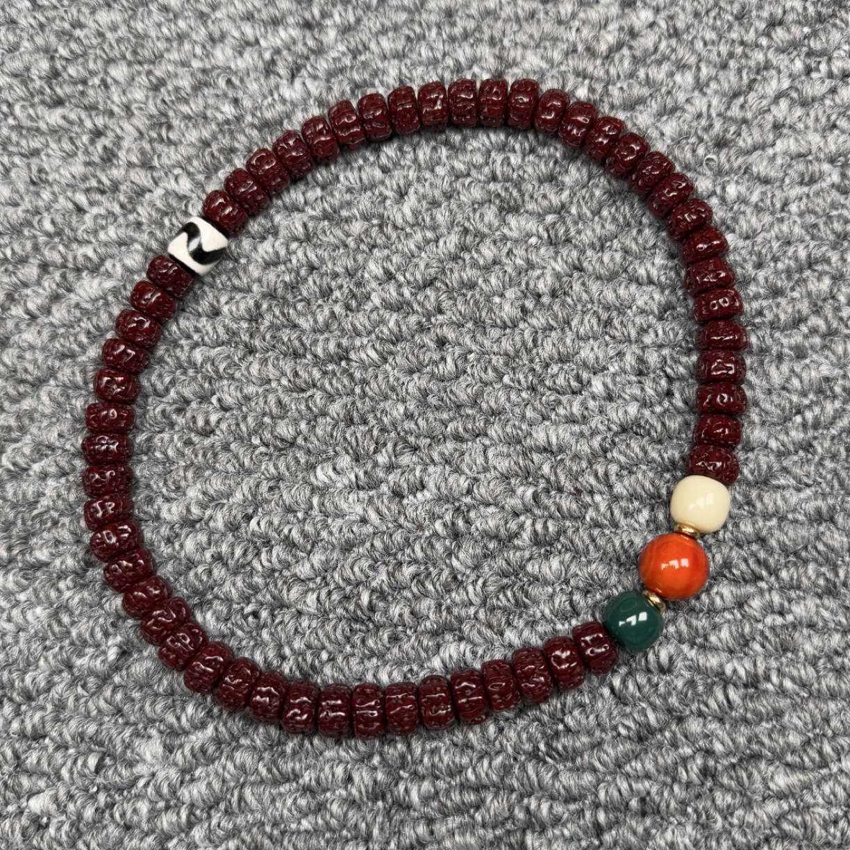 【一代•盘龙纹】矮桩平细双龙盘龙纹小金刚菩提子双圈