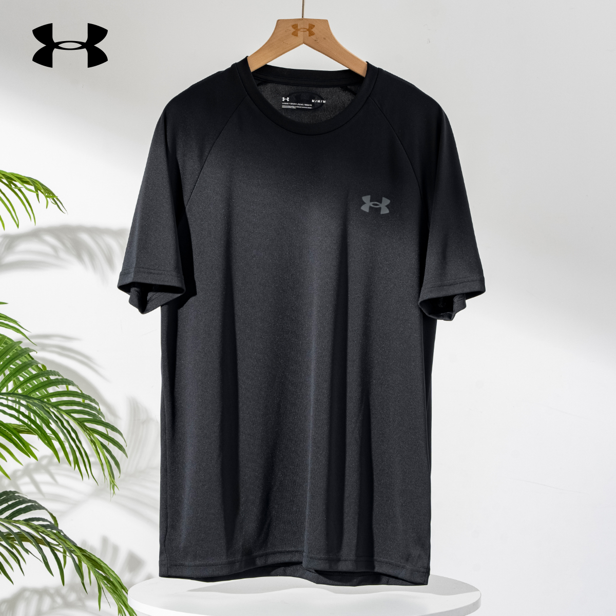 安德玛男子夏季新款速干运动户外健身训练跑步宽松短袖T恤1327965