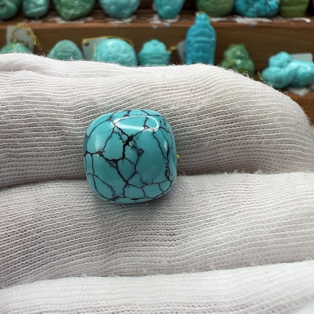 绿松石未镶嵌老型珠